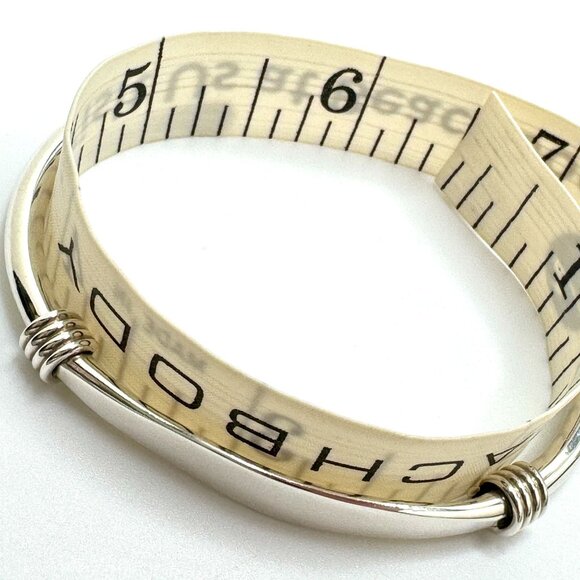 Sterling Silver Mexico 925 Adjustable Coil Cuff Bracelet 6.5 Inches 15 grams - Picture 4 of 6